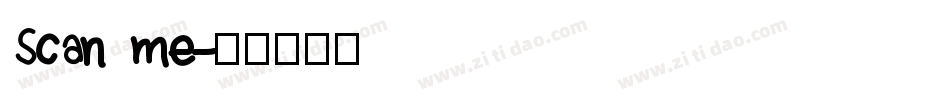 Scan me字体转换